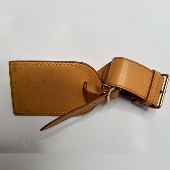 ‼️SOLD‼️ Louis Vuitton (3) piece Luggage Tag, Poignet,  strap in Vachetta Leath - Picture 3 of 6